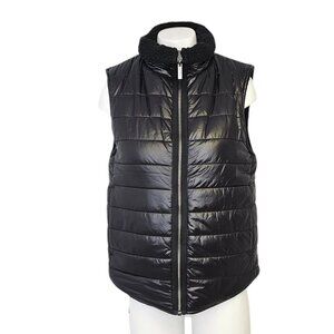 Anthropologie Varley Ellis Reversible Quilt Gilet, Black, Vest, Puffer, Size XS